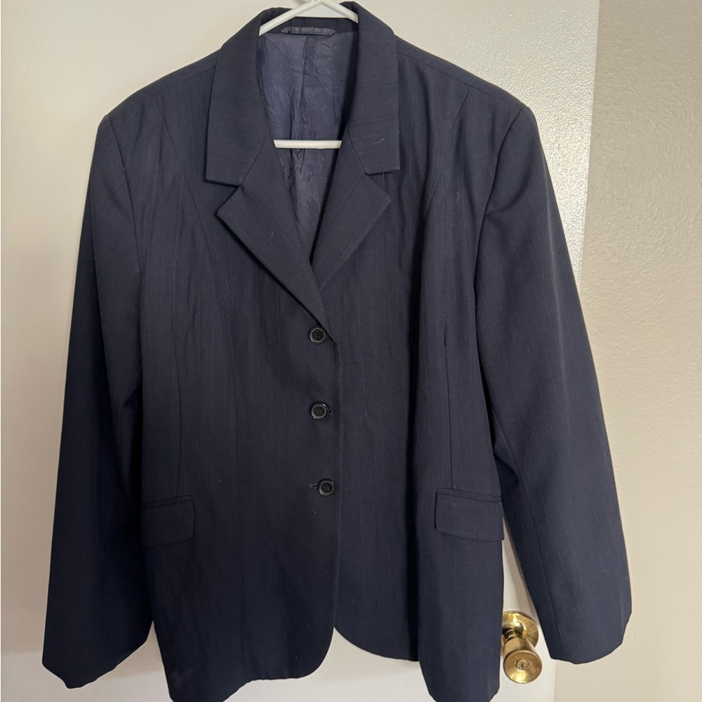 Navy equestrian hunt coat